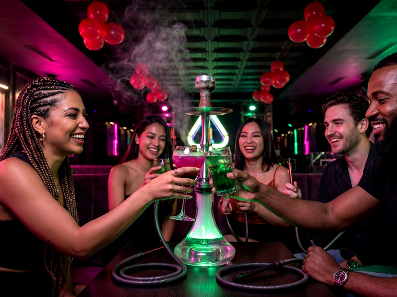 7Dragon Bar & Lounge interior - Premium club and lounge at Lotus Grand Hotel, Al Rigga Dubai